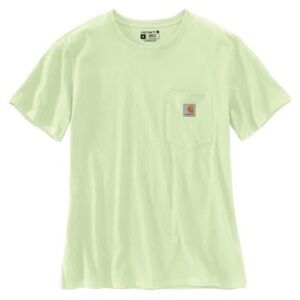NWOT Carhartt Women’s Hint of Lime Loose Fit Heavyweight Crew Neck Short Sleeve